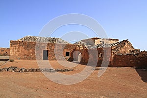 Old colonial buildings Casa de los Coroneles in La Oliva, Fuerteventura photo