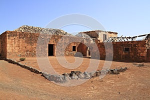 Old colonial buildings Casa de los Coroneles in La Oliva, Fuerteventura photo