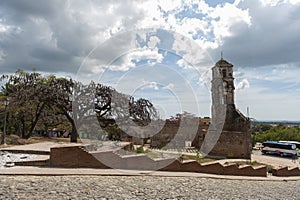 Old colonial church on a square in Trinidad, Cuba