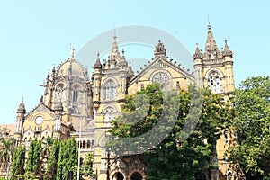 Old colonial style building around mumbai india