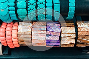 Old colorful bracelets