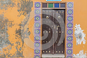 Old colorful door in Muharraq