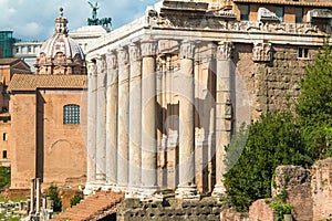 Old columns of Temple of Antoninus and Faustina, Rome, I