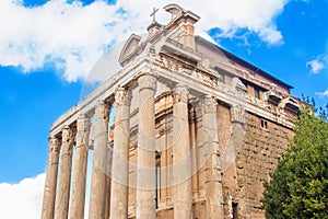 Old columns of Temple of Antoninus and Faustina, Rome, I