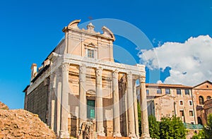 Old columns of Temple of Antoninus and Faustina, Rome, I