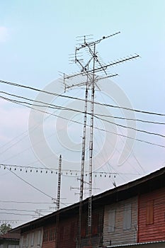 Old community and antenna.