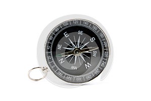 Old compass isolated on the white