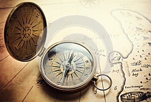 Old compass on img