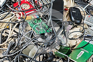 Old Computer Cables and Devices