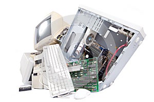 Old computer components