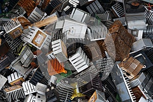 Old computer cooling radiators