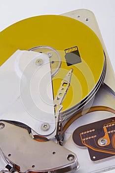 Old computer hard drive, very old technology