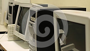 Old computer monitors