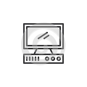 Old Computer outline icon