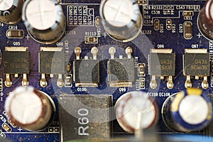 Old computer system unit with spiderweb and dust inside