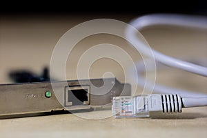 Old computer wires. Cables lpt, com1 and com2 for desktop and la