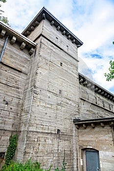 old concrete building at Siegen Germany