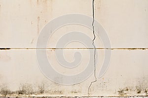 Old concrete crack