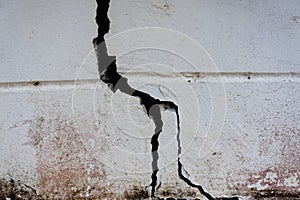 Old concrete crack