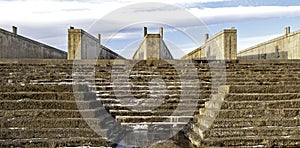 An old Concrete structure and Dam in Colorado