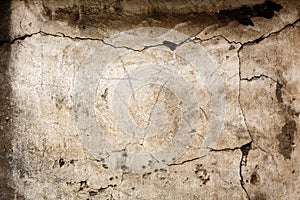 Old concrete wall with cracked texture