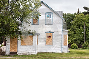 Old condemned house.