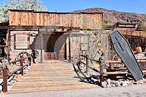 Old construction at Calico Ghost town