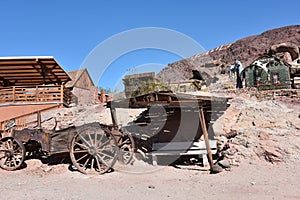 Old construction at Calico Ghost town