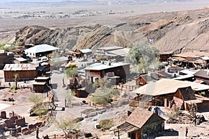 Old construction at Calico Ghost town