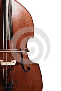 Old contrabass Double bass photo