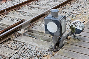 Old control device for a railway switch