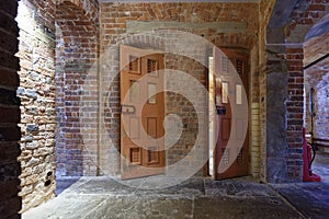 Old converted prison cells photo