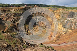 Old copper mine in Falun in Sweden.