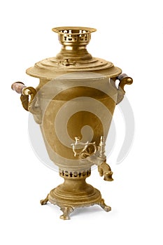 Old copper samovar