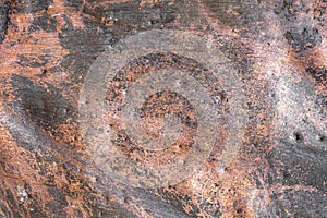 Old copper sheet with visible details. texture or background