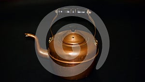 Old copper tea pot