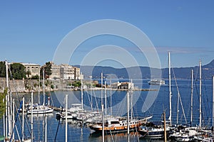 Old Corfu town port