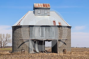 Old corn silo or corn crib