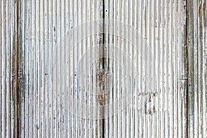 Old corrugated metal wall