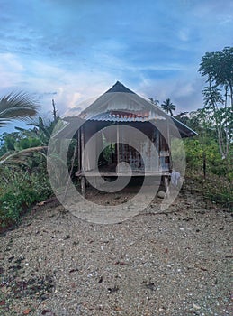 old cottage in a farmer's garden that is no longer inhabited