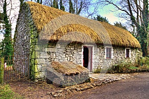 Old cottage house in Bunratty Folk Park