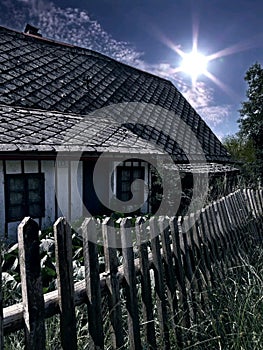 old cottage village decay abandoned house