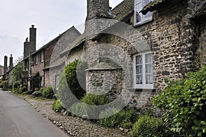 Old Cottages in Bossington