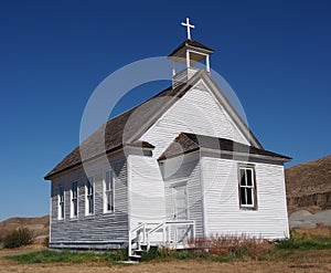 Old Country Church At Dorothy Alberta