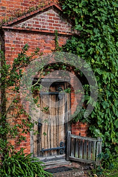 Old country house doorway