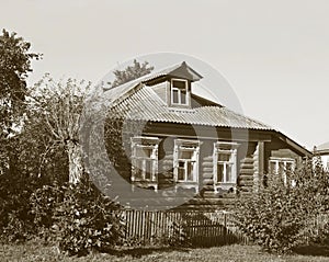 Old country wooden house