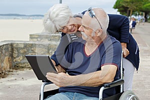 old couple in park