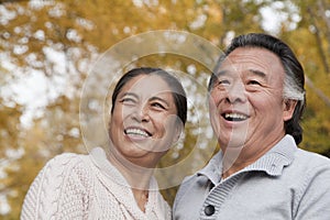 Old couple in park