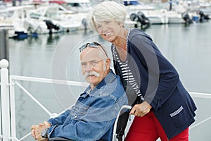old couple in port