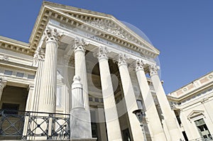 Old courthouse with pillars